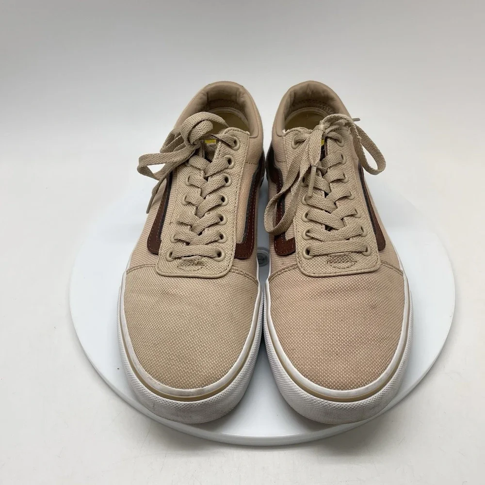 Vans Sneakers Mens 8.5 Old Skool Low Top Skate Tan Causal Shoes 500714‎